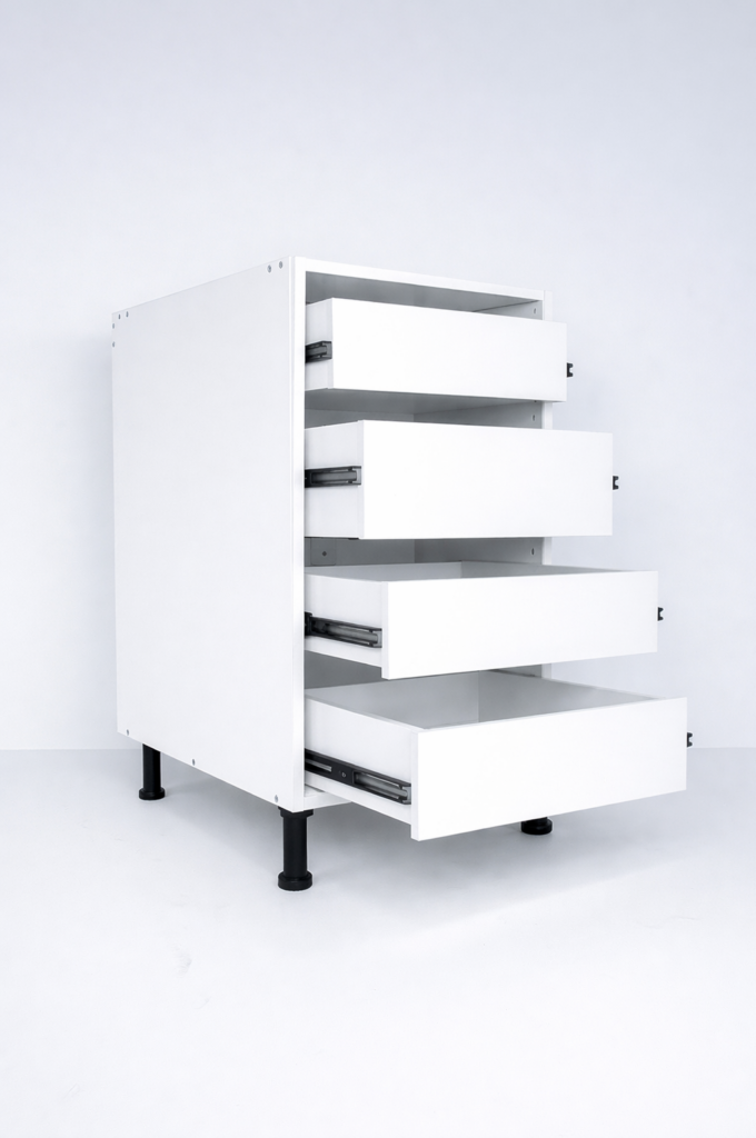 Gabinete base de gavetas sin frente